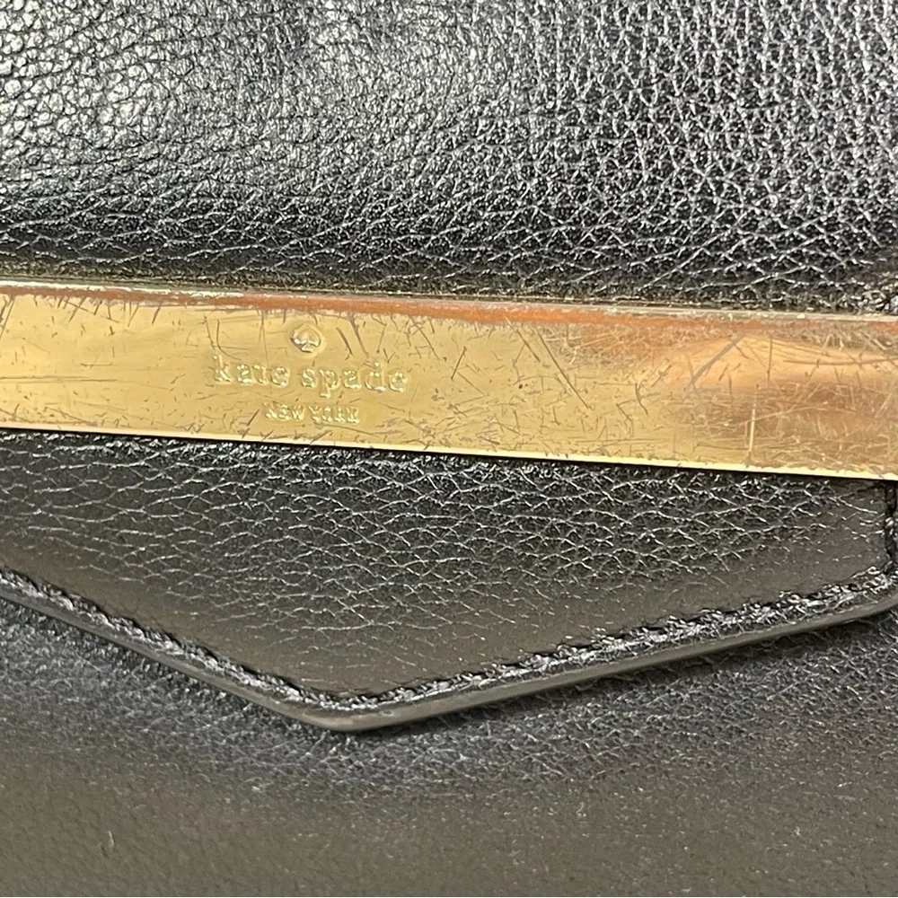 Kate Spade Magnolia Park Laurel Brown Leather Suede Crossbody Satchel Bag